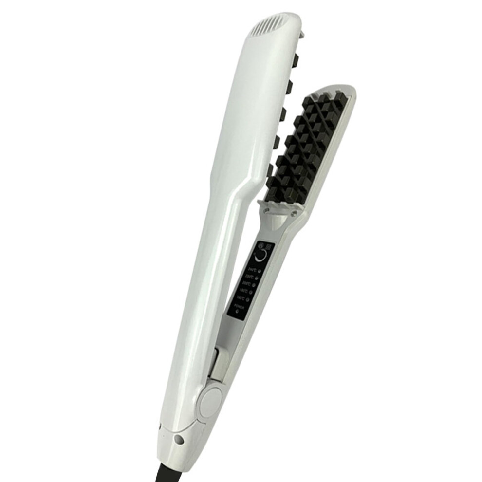 Curling Iron with Negative Ion Care, Fast Heating 30s, 2 in 1 Curling and Straightening Wand