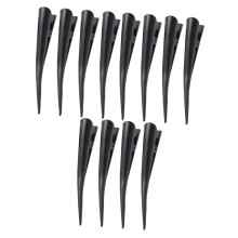 Hair Sectioning Clips 12pcs Alligator Duckbill for Thick Hair Styling Coloring Makeup Black