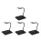 4Stk Stabile Schwarz Figur Display Für Bewegliche Action Model 7