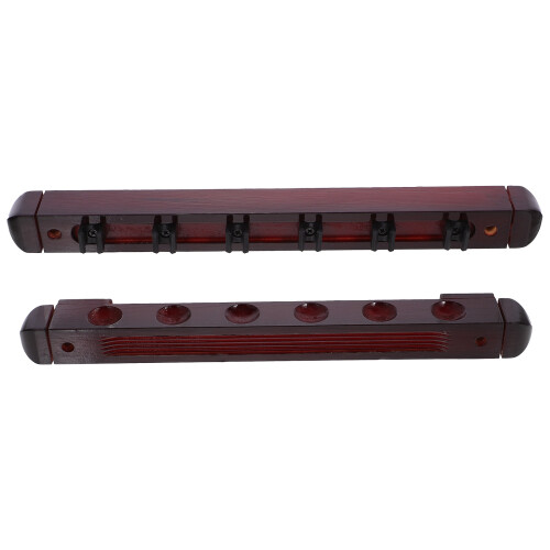 2Sets Wandhalter Holz Für Billardqueues Dunkelbraun 2