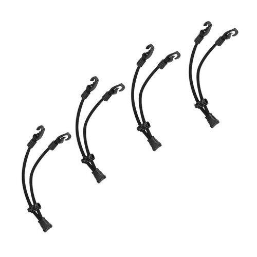 4Pièces Cordon Masque Extensible Nylon Noir Pour Usage