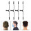 4Pièces Cordon Masque Extensible Nylon Noir Pour Usage 6