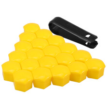 40Pièces Cache-Centre Jaune Durable En PP Pour Jantes Auto Polyvalent