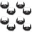8Pièces Barbes Créatives En Velours Pour Décor Et Performances 7
