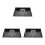 3Pièces Support Projecteur Mural En Noir Fixation Perçage 7