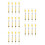 20Pcs Yellow Plastic Spring Balance Newton Force Meter for Home Use 5