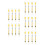 20Pcs Yellow Plastic Spring Balance Newton Force Meter for Home Use 9