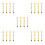 20Pcs Yellow Plastic Spring Balance Newton Force Meter for Home Use 7