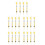 20Pcs Yellow Plastic Spring Balance Newton Force Meter for Home Use 6