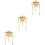 3 Pcs Egg Rack Ceramic Eggs Cosmetic Hat 9