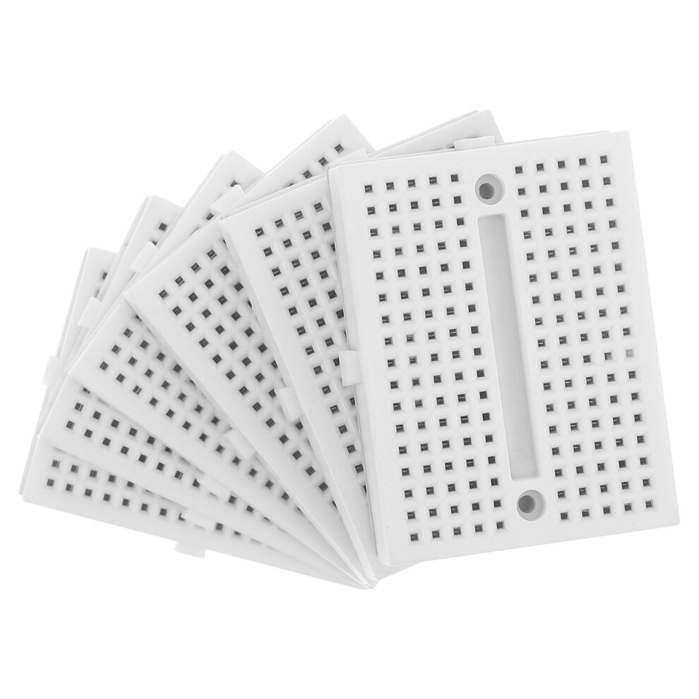 12Pcs Solderless Mini Breadboards White Abs For Experiment Circuits 3632382154483