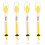 20Pcs Yellow Plastic Spring Balance Newton Force Meter for Home Use 3