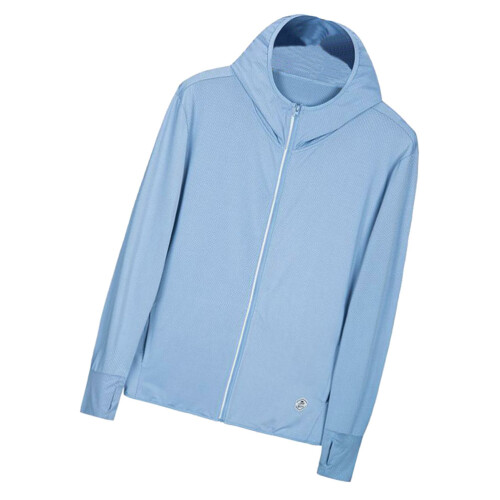 2Pcs Lightweight Blue Sunscreen Clothing Breathable Sun-Proof Jacket 1