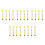 20Pcs Yellow Plastic Spring Balance Newton Force Meter for Home Use 4