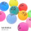 70Pcs Plastic Bingo Balls 1-70 Numbered for Raffle Parties 5