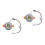 2Pcs Sleek Silver Aluminium Ceiling Light Indoor Lamp Decoration 6