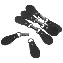 16Pcs Black Coat Buckles Hook Practical Sweater Clips for Clothes