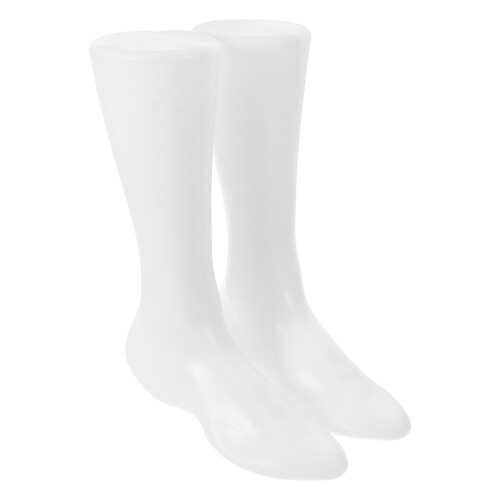 4Pcs White Foot Display Mannequin for Socks Shoe Presentation Stand 2