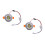 2Pcs Sleek Silver Aluminium Ceiling Light Indoor Lamp Decoration 7
