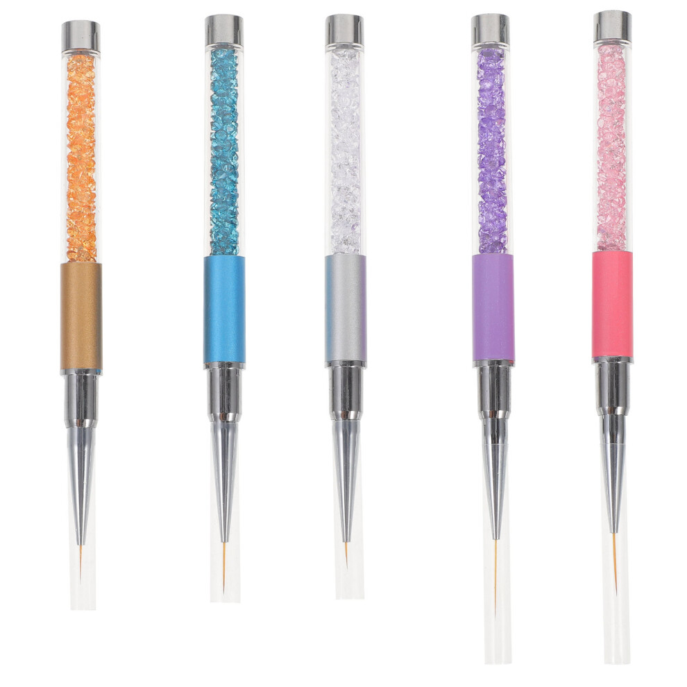 Happyyami 40Pcs Nail Art Drawing Pen Assorted Colors Manicure Diy Painting Tool