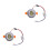2Pcs Sleek Silver Aluminium Ceiling Light Indoor Lamp Decoration 4