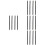 16Pcs Premium Wool Lip Brush Black Handle Makeup Tools for Lip Gloss 8