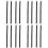 16Pcs Premium Wool Lip Brush Black Handle Makeup Tools for Lip Gloss 7
