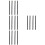16Pcs Premium Wool Lip Brush Black Handle Makeup Tools for Lip Gloss 9