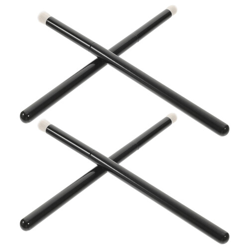 16Pcs Premium Wool Lip Brush Black Handle Makeup Tools for Lip Gloss 1