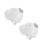 2Pcs White Cooling USB Hard Hat with Fan Construction Safety 5