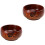2Pcs Brown Crochet Yarn Bowls Durable Yarn Storage for Knitting Tools 3
