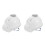 2Pcs White Cooling USB Hard Hat with Fan Construction Safety 8