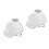 2Pcs White Cooling USB Hard Hat with Fan Construction Safety 9