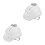 2Pcs White Cooling USB Hard Hat with Fan Construction Safety 10