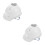 2Pcs White Cooling USB Hard Hat with Fan Construction Safety 7