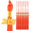 24Pcs Graduation Tassels Orange 2023 Polyester Hat Accessories Durable 2