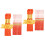 24Pcs Graduation Tassels Orange 2023 Polyester Hat Accessories Durable 5