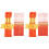 24Pcs Graduation Tassels Orange 2023 Polyester Hat Accessories Durable 3