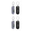 4St Plastic Sleutelhanger Met Helder Display Examens 4