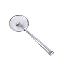 (As show, One size) Stainless steel kitchen leaking spoon filter fried oil spoon oil spoon drain food clip filter,2024 Ping