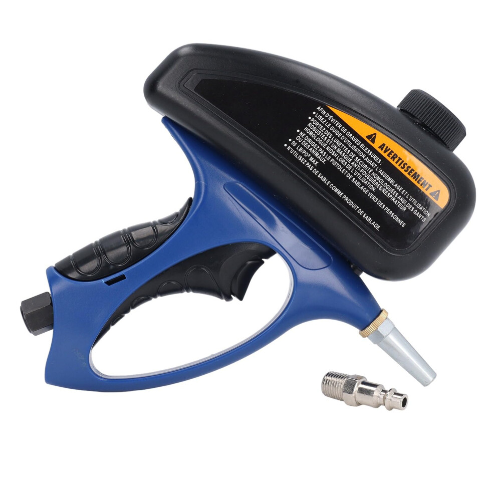 Sandblasting Gun 1/4In Pneumatic Air Blaster For Paint Removal, Rust Cleaning And Surface Prep 9113335843011