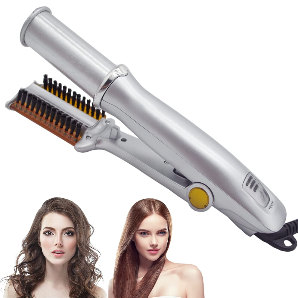 2 in 1 Hair Straightener and Curler with Fast Heating, Auto Shut Off for Home, Salon and Travel