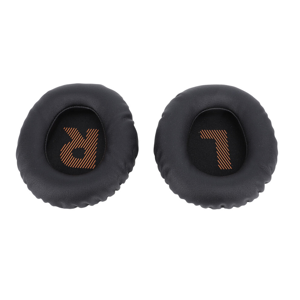 2Pcs Memory Foam Ear Pads For Wireless Headphones, Soft Protein Leather Orange 8471384805895