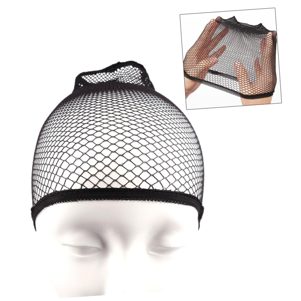 Unisex Black 3Pcs Breathable Mesh Wig Cap With Elastic Fit And Washable Hair Net For Styling