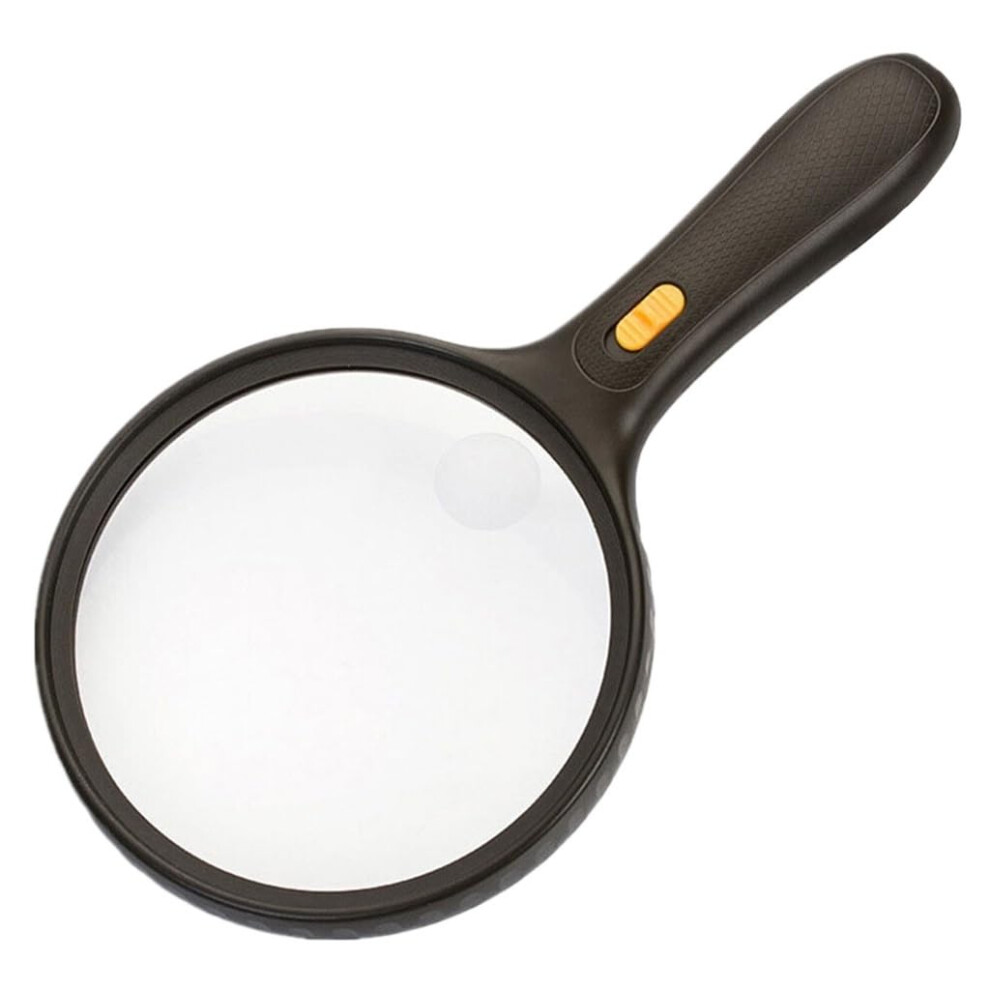 Light Handheld Magnifying Glass With Led For Reading, Dual Magnification 1.8X 5X, AntiâSlip Grip
