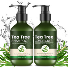 Tea Tree Shampoo and Conditioner Set for Itchy Scalp, Hair Loss, Anti Dandruff, Deep Hydration