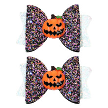 Halloween Hair Clips Spider Pumpkin Bat Design, Durable Resin Halloween Accessories for Costumes