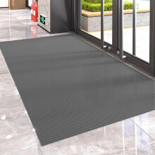 Non Slip PVC Drainage Floor Mat 3x3.3ft for Wet Areas Swimming Pool Bathroom Kitchen Garage Indoor Outdoor Gray