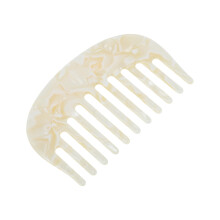 Wide Tooth Comb for Curly Hair with Gentle Scalp Protection and AntiStatic Control, White
