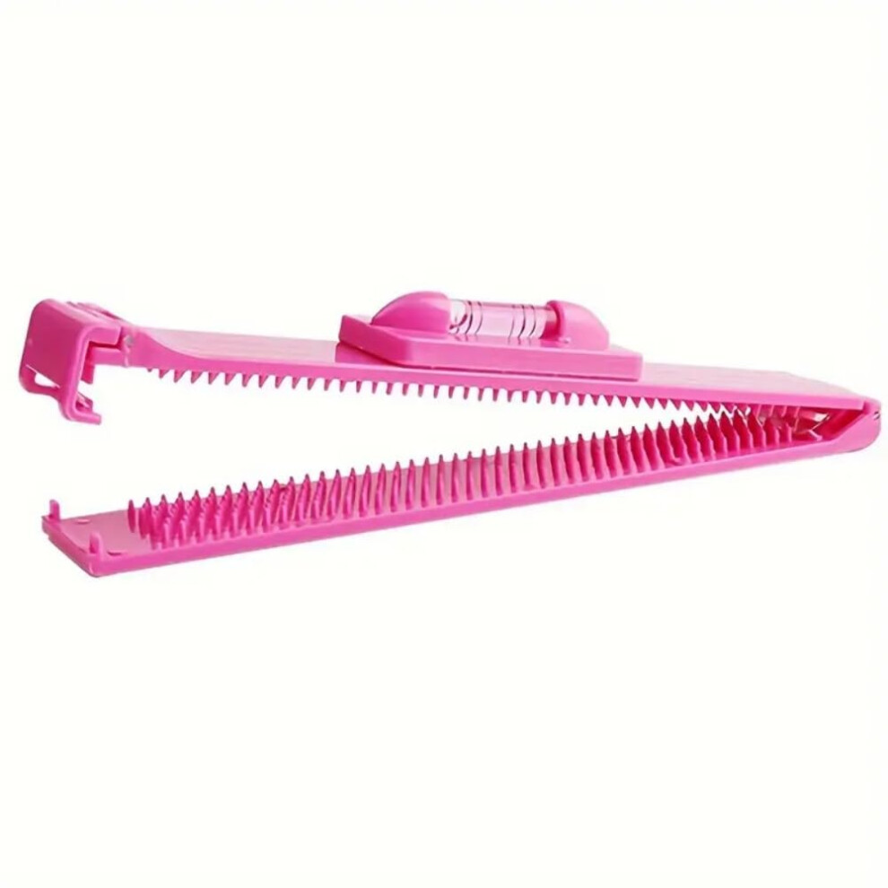 Unisex Blue,Pink Hair Cutting Clip And Bangs Cutting Tool Set, Precision Trimming, Pink And Blue Dual Comb